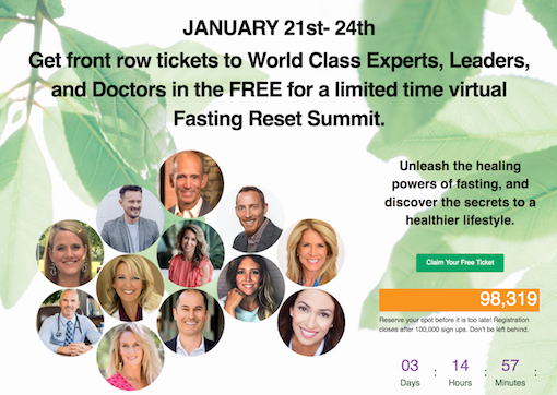 Post image for Fasting Reset Summit Hosted by Chantal Rey