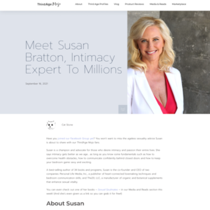 Third Age Mojo Features Susan Bratton Susan Bratton